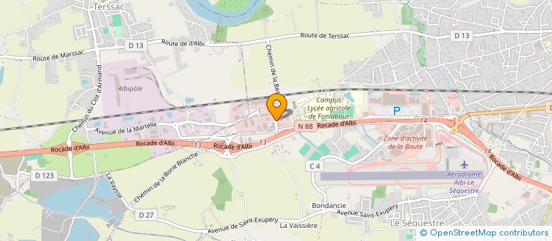 localisation de l'entreprise OLAK à ALBI