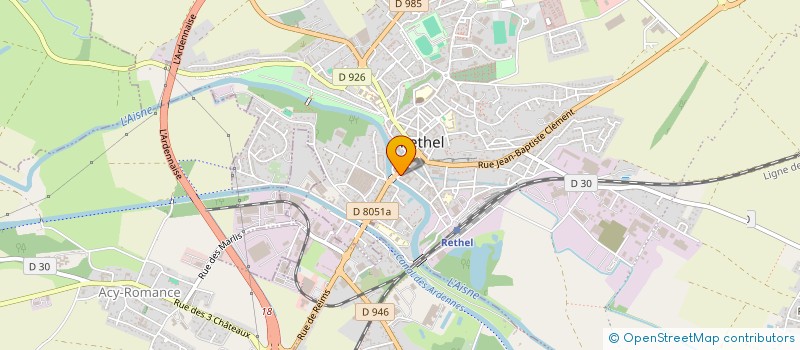 localisation de l'entreprise OLALY  RETHEL