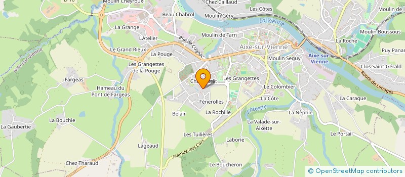 localisation de l'entreprise OLAM  AIXE-SUR-VIENNE