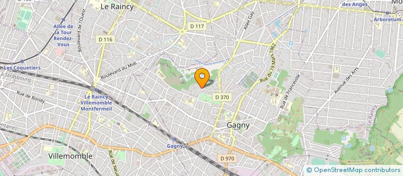 localisation de l'entreprise OLAMO à GAGNY