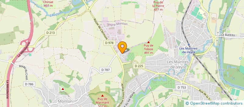 localisation de l'entreprise OLANCE  VEYRE-MONTON