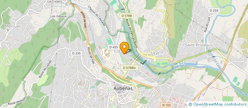 localisation de l'entreprise OLANE à AUBENAS