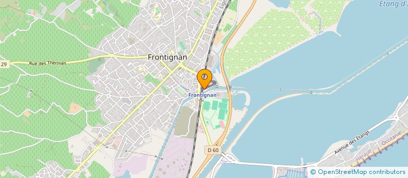 localisation de l'entreprise OLAYA à FRONTIGNAN