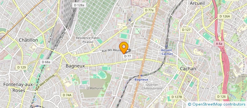 localisation de l'entreprise OLB RENOV à BAGNEUX