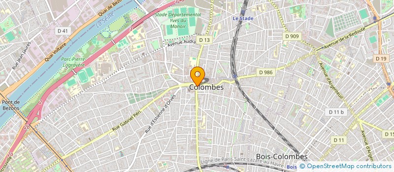 localisation de l'entreprise OLBECK à COLOMBES