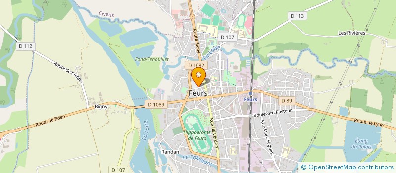 localisation de l'entreprise OLBIO  FEURS