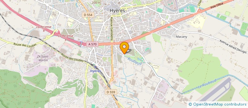 localisation de l'entreprise OLBIUS RIQUIER à HYERES