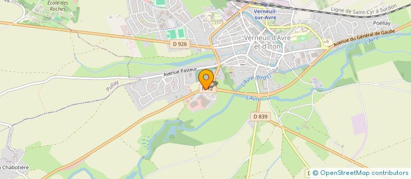 localisation de l'entreprise OLBP  VERNEUIL D'AVRE ET D'ITON