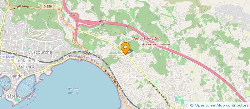 localisation de l'entreprise OLCA3 à SANARY-SUR-MER