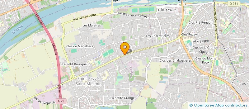 localisation de l'entreprise OLCASEL à SAINT-PRYVE-SAINT-MESMIN