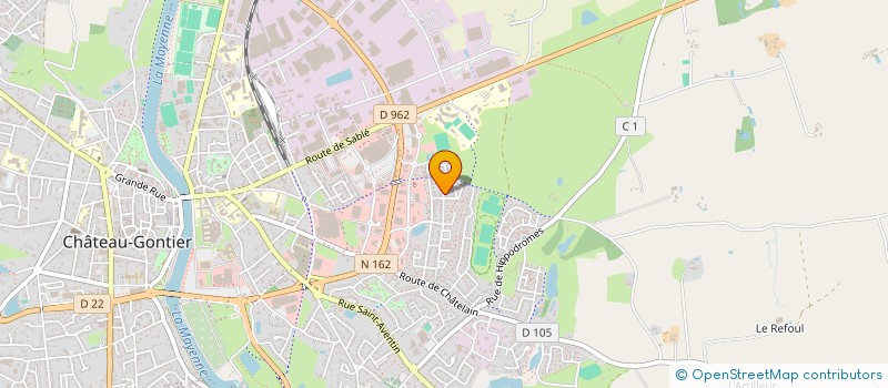 localisation de l'entreprise OLCE  CHATEAU-GONTIER-SUR-MAYENNE