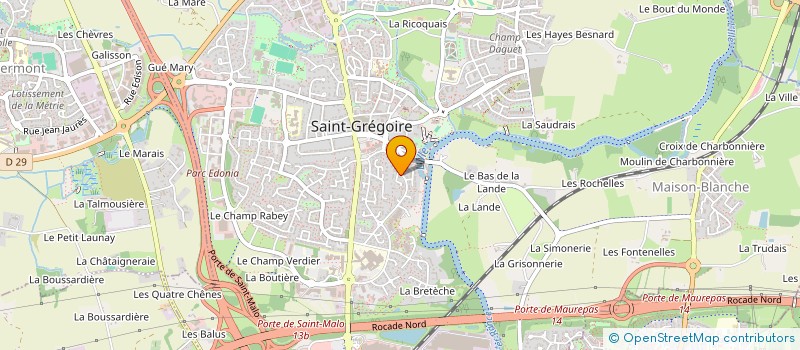 localisation de l'entreprise OLCH  SAINT-GREGOIRE