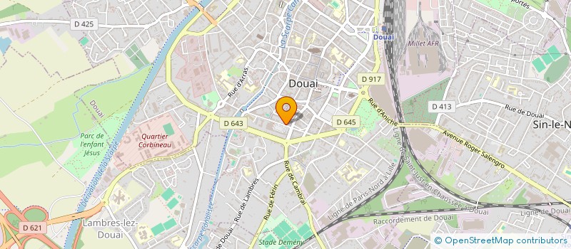 localisation de l'entreprise OLD à DOUAI