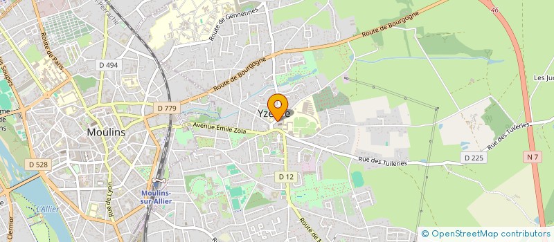 localisation de l'entreprise OLD SCHOOL  YZEURE