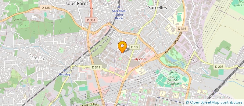 localisation de l'entreprise OLD VILLAGE PRODUCTION  SARCELLES