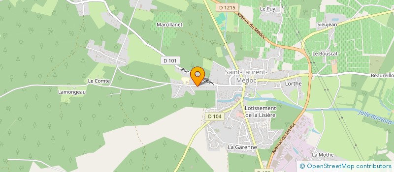 localisation de l'entreprise OLDILOG  SAINT-LAURENT-MEDOC