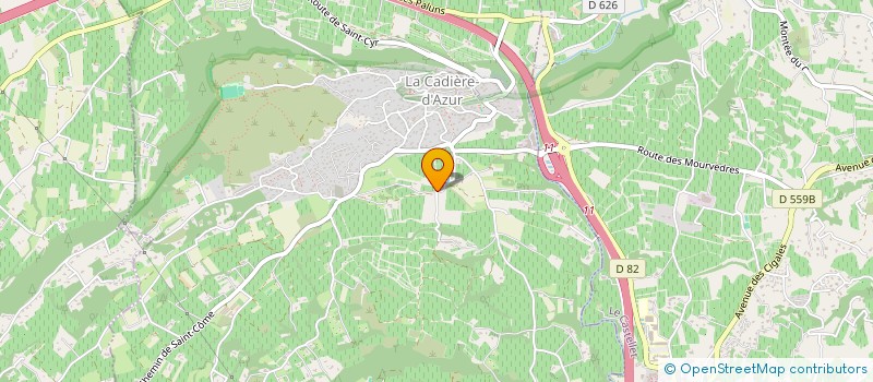 localisation de l'entreprise OLDONYO à LA CADIERE-D'AZUR