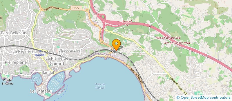 localisation de l'entreprise OLDY à SANARY-SUR-MER