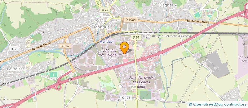 localisation de l'entreprise OLEA à DAGNEUX