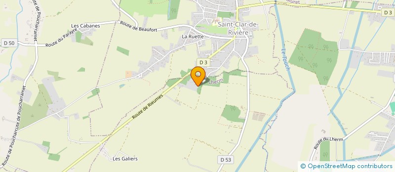 localisation de l'entreprise OLEA DECORA à LHERM