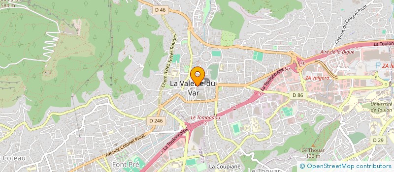 localisation de l'entreprise OLEA ELAGAGE  LA VALETTE-DU-VAR