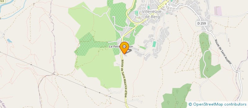 localisation de l'entreprise OLEA  INVEST  VILLENEUVE-DE-BERG