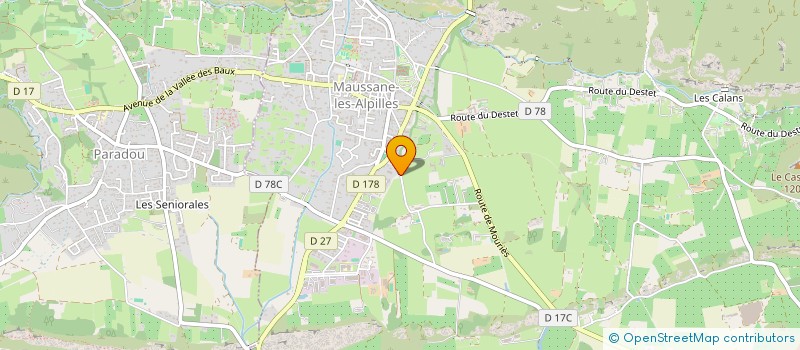 localisation de l'entreprise OLEACEA à MAUSSANE-LES-ALPILLES