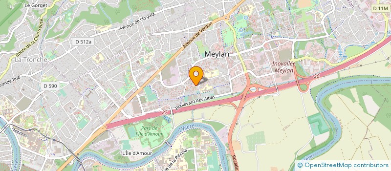 localisation de l'entreprise OLEAFIN à MEYLAN