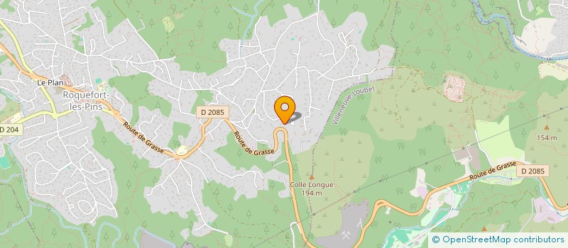 localisation de l'entreprise OLEAM à ROQUEFORT-LES-PINS