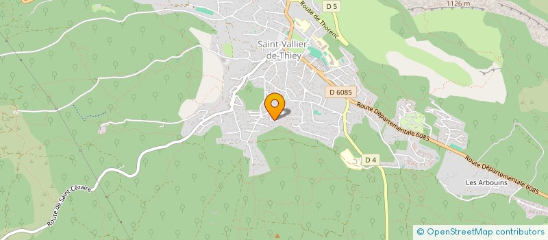 localisation de l'entreprise OLEANDER PAYSAGES  SAINT-VALLIER-DE-THIEY