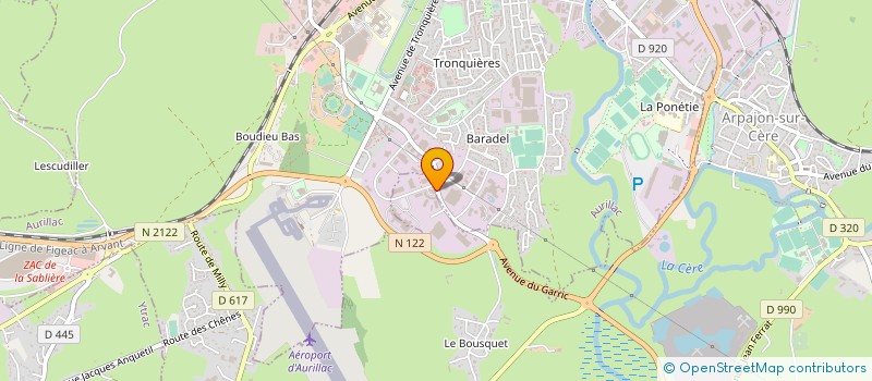 localisation de l'entreprise OLEASTRE à AURILLAC