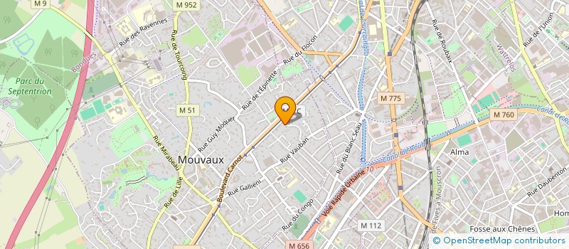 localisation de l'entreprise OLECO  MOUVAUX