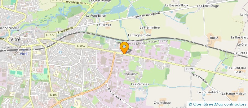 localisation de l'entreprise OLEDANE  VITRE
