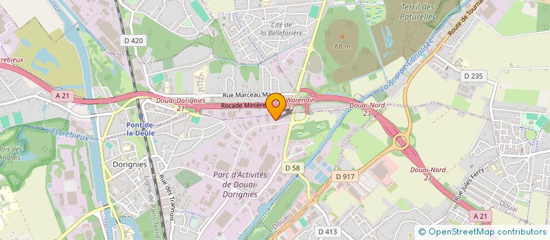 localisation de l'entreprise OLEGNA MEDICAL à DOUAI