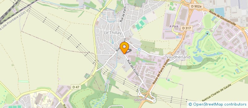 localisation de l'entreprise OLEK TERRE & FEUILLES  LE THILLAY