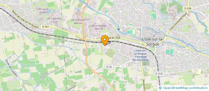 localisation de l'entreprise OLEM  L'ISLE-SUR-LA-SORGUE