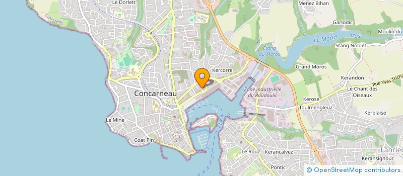 localisation de l'entreprise OLEN  CONCARNEAU
