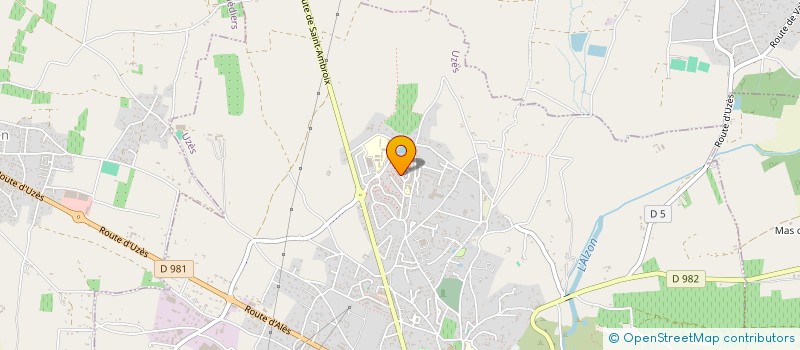 localisation de l'entreprise OLEN à UZES