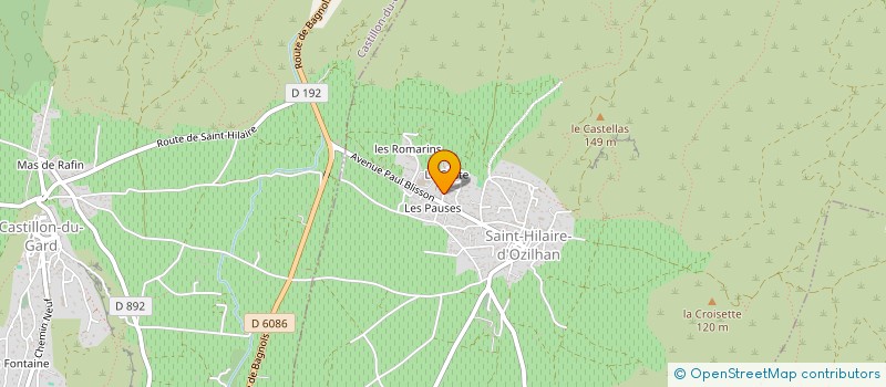 localisation de l'entreprise OLENA  SAINT-HILAIRE-D'OZILHAN