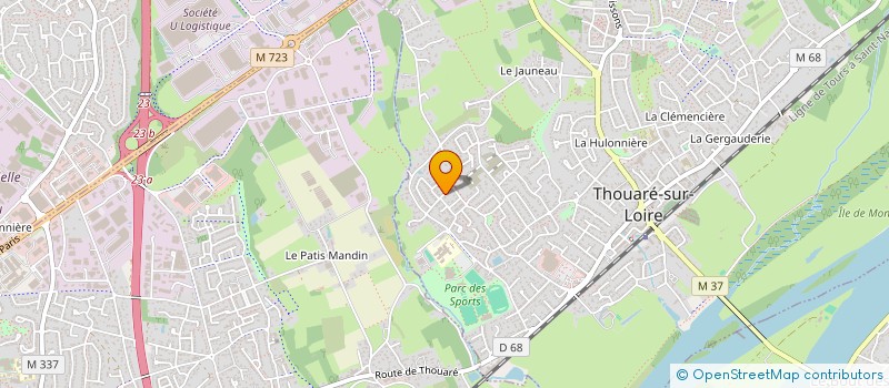 localisation de l'entreprise OLEO ANJOU ATLANTIQUE à THOUARE-SUR-LOIRE