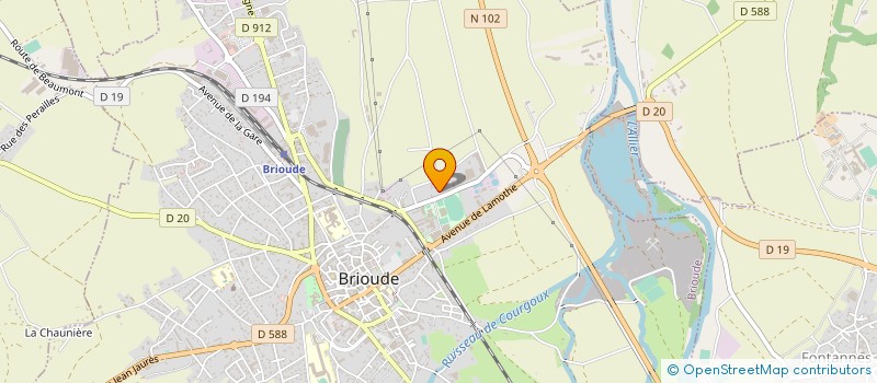 localisation de l'entreprise OLEON RAYMOND ET FILS à BRIOUDE