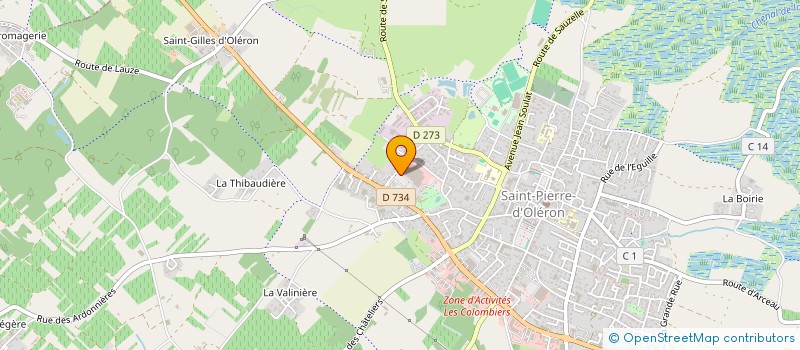 localisation de l'entreprise OLEREST à SAINT-PIERRE-D'OLERON