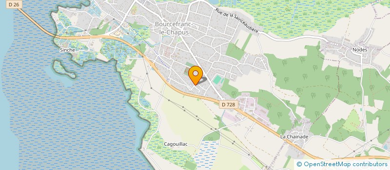 localisation de l'entreprise OLERON D.K. TRANSPORT  BOURCEFRANC-LE-CHAPUS