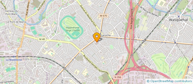 localisation de l'entreprise OLF MARCQ à MARCQ-EN-BARŒUL