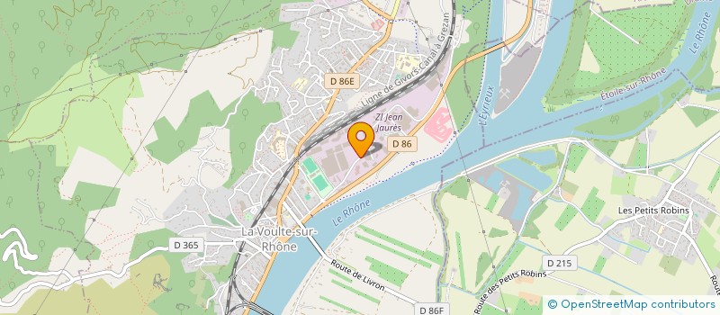 localisation de l'entreprise OLFACTEA  LA VOULTE-SUR-RHONE
