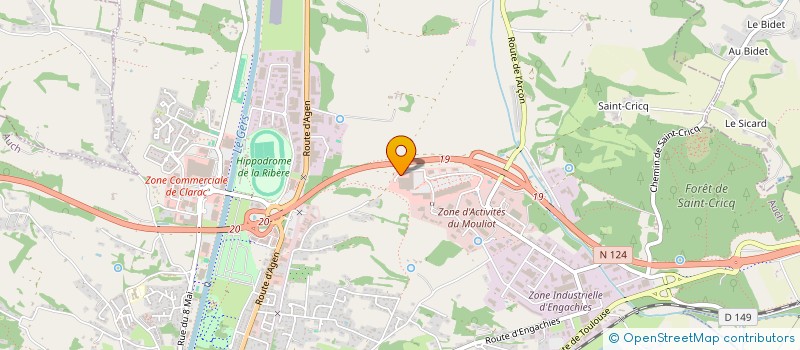 localisation de l'entreprise OLFACTIS  AUCH