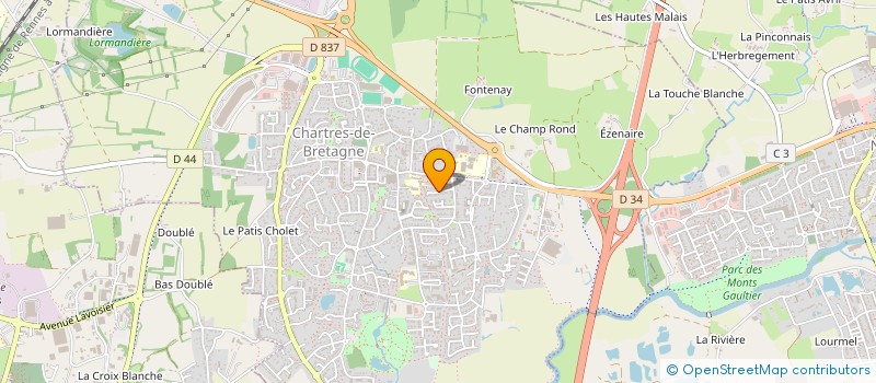 localisation de l'entreprise OLFAL à CHARTRES-DE-BRETAGNE