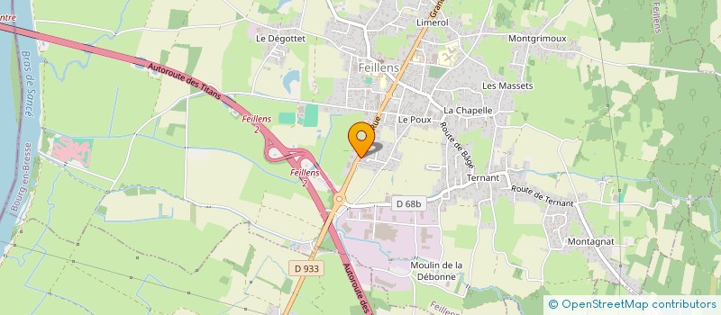 localisation de l'entreprise OLFRA  FEILLENS