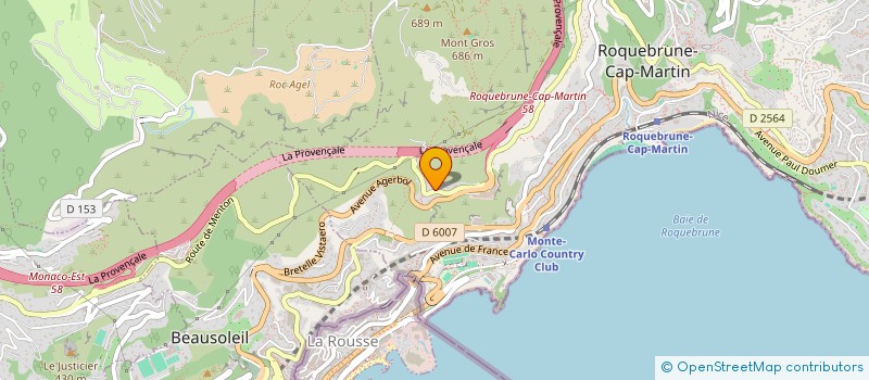 localisation de l'entreprise OLGA à ROQUEBRUNE-CAP-MARTIN