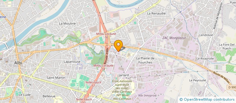 localisation de l'entreprise OLGA ENERGIE  ALBI